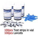 English Guide Sinocare GA-3 Blood Glucose Meter & Test Strips &Lancets Glm Medical Blood Sugar Meter Glucometer Diabetes Tester