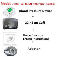 Automatic Digital Arm Blood Pressure Monitor BP Sphygmomanometer Pressure Gauge Meter Tonometer for Measuring Arterial Pressure