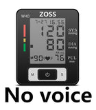 ZOSS  English or Russian Voice Cuff Wrist Sphygmomanometer Blood Presure Meter Monitor Heart Rate Pulse Portable Tonometer BP