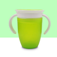 360 Degrees Can Be Rotated Baby Learning Drinking Cup With Double Handle Flip lid Leakproof Magic Cup Infants Water Cups Bottle