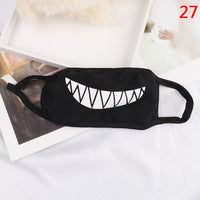 1PC Cute Cartoon Face Mask Funny Teeth Pattern Anti-bacterial Unisex Dust Winter Warm Mouth Mask Multi Style Hot Sale