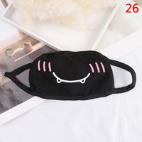 1PC Cute Cartoon Face Mask Funny Teeth Pattern Anti-bacterial Unisex Dust Winter Warm Mouth Mask Multi Style Hot Sale