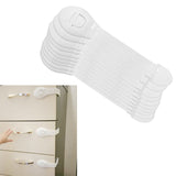 10Pcs/lot Baby Safety Protector Child Cabinet locking Plastic Lock Protection of Children Locking From Doors Drawers