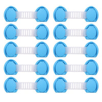 10Pcs/lot Baby Safety Protector Child Cabinet locking Plastic Lock Protection of Children Locking From Doors Drawers