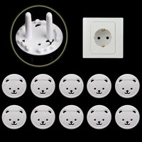 Hot selling 10pcs EU Power Socket Electrical Outlet Baby Safety Guard Protection Anti Electric Shock Plugs Protector Cover