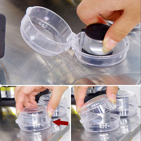 2pcs Gas Stove Knob Cover Protector Baby Kitchen Safety Children Protection Lid Oven Lock