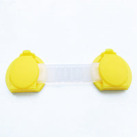 10pcs/Lot Drawer Door Cabinet Cupboard Toilet Safety Locks Baby Kids Safety Care Plastic Locks Straps Infant Baby Protection