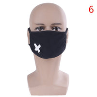 1PCS Cotton Mouth Face Mask Unisex Korean Style Kpop Black Bear Teeth Cycling Anti-Dust Cotton Mouth Mask Face Respirator Mask