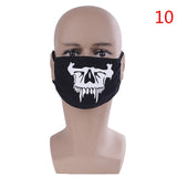 1PCS Cotton Mouth Face Mask Unisex Korean Style Kpop Black Bear Teeth Cycling Anti-Dust Cotton Mouth Mask Face Respirator Mask