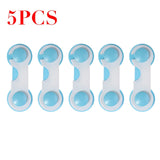 5pcs Plastic Baby Safety Protection From Children In Cabinets Boxes Lock Drawer Door Terminator Security Product