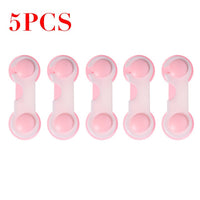 5pcs Plastic Baby Safety Protection From Children In Cabinets Boxes Lock Drawer Door Terminator Security Product