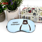 1pc Sleeping Mask Eyepatch Eye Cover Cotton Creative Lovely Cartoon for Eye Travel Relax Sleeping Aid Eye Patch Shading Eye Mask