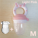 Small Pig Handle Pacifier Feeder for Baby Food Grade Silicone PP Training Nipple Milk Fresh Fruit Nibbler Teat Pacifier Bottles