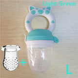 Small Pig Handle Pacifier Feeder for Baby Food Grade Silicone PP Training Nipple Milk Fresh Fruit Nibbler Teat Pacifier Bottles